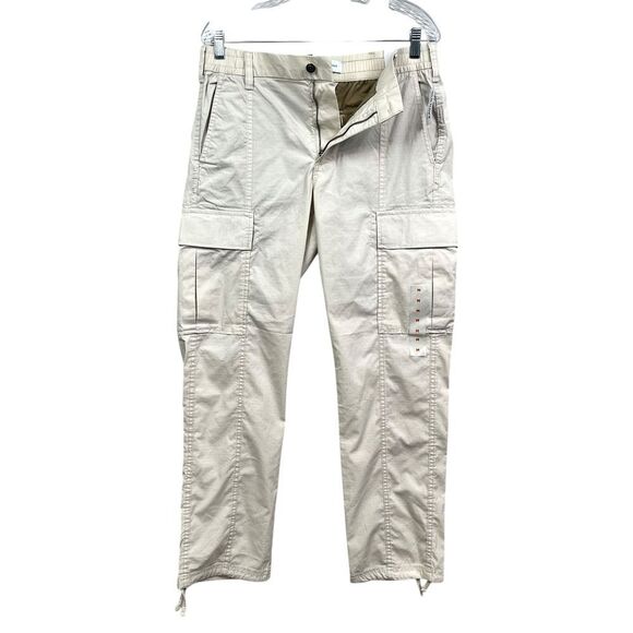 Old Navy Womens Cargo‎ Pants Straight Leg Utility Style Flat Front Khaki Size M - Picture 3 of 7